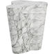 Ava 22 X 22 inch Marble Look Outdoor Side Table, Large